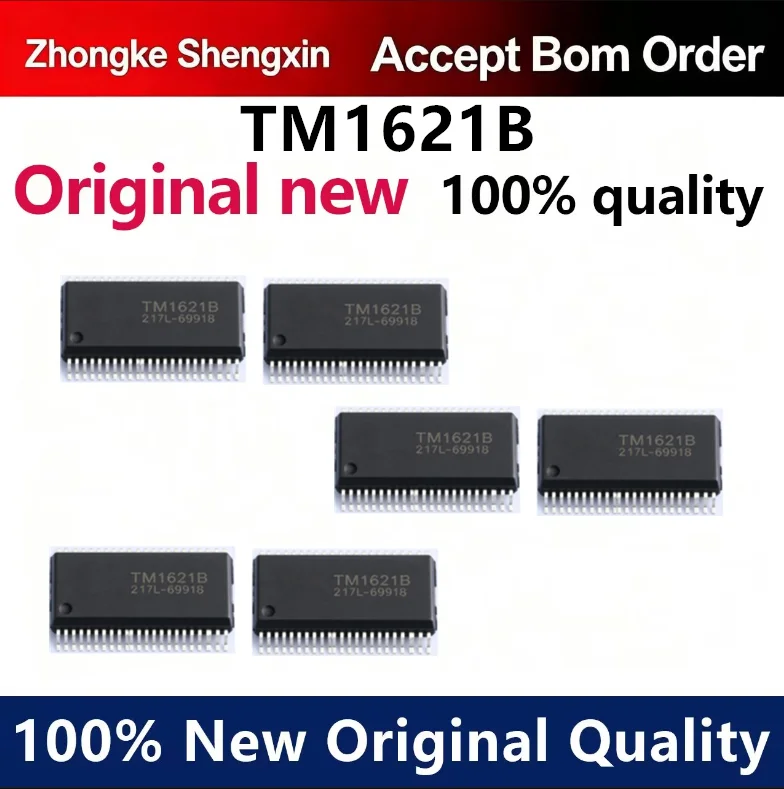 （5pcs-100pcs）New TM1621B RAM mapped LCD driver chip SMT SSOP48