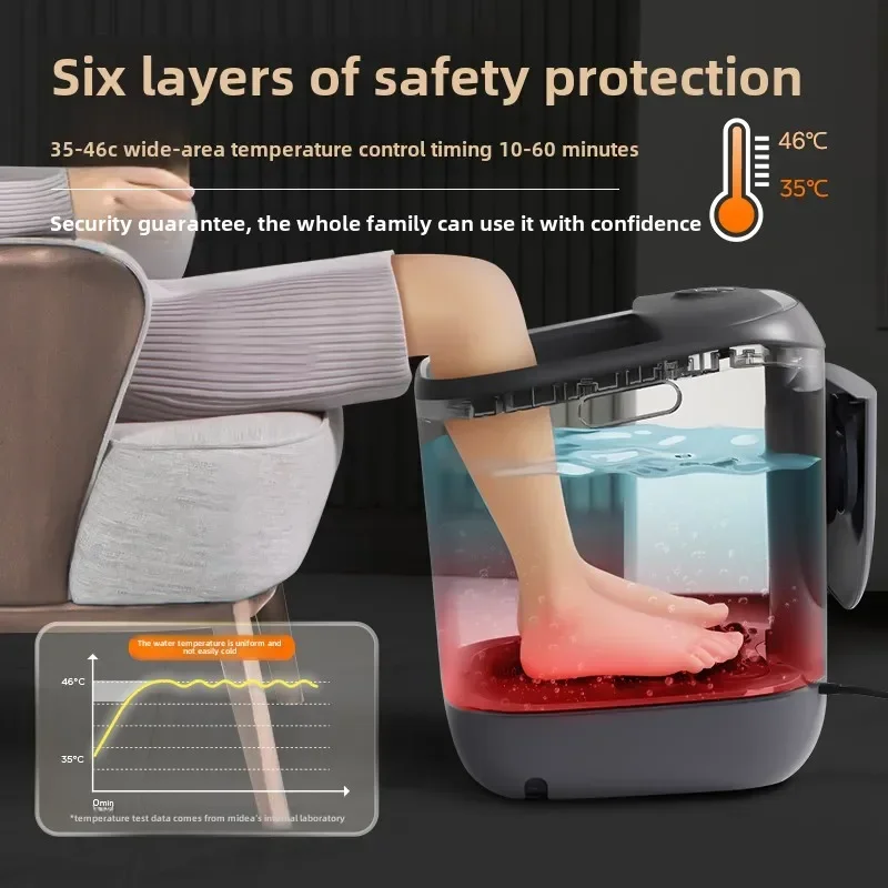 Heating Massage Sterilization Deep Foot Soaking Bucket Household Foot Bath Tub