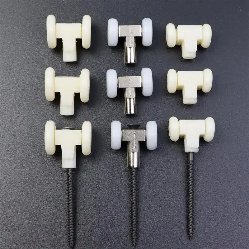 10Pcs Special hardware fittings for upper pulley of kitchen partition of toilet rail wheel PVC folding door hanging wheel small