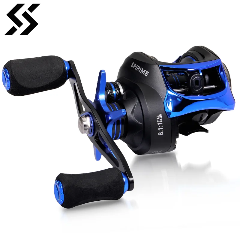 Sougayikang Bait casting Rolle 8kg max Drag 9 1 bb 8.1:1 Übersetzungs verhältnis Hochgeschwindigkeits-Angel rolle für das Süßwasser-Salzwasser fischen