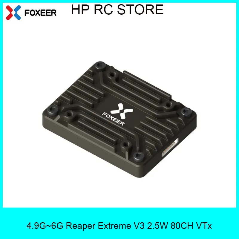

Foxeer Reaper V3 FPV VTx - 4.9G~6G, 2.5W 80CH, Low Latency, Drone Racing