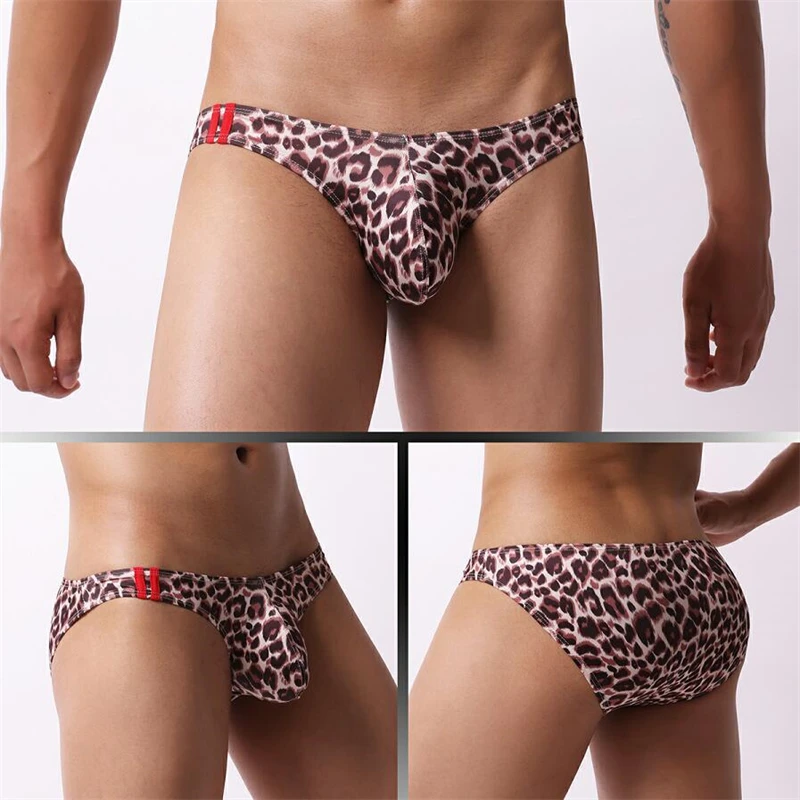 Ropa interior hombre Ropa interior sexy de cintura baja hombres estampado de dibujos animados calcinha U convexo gay sissy boxers y calzoncillos bragas sexys cueca