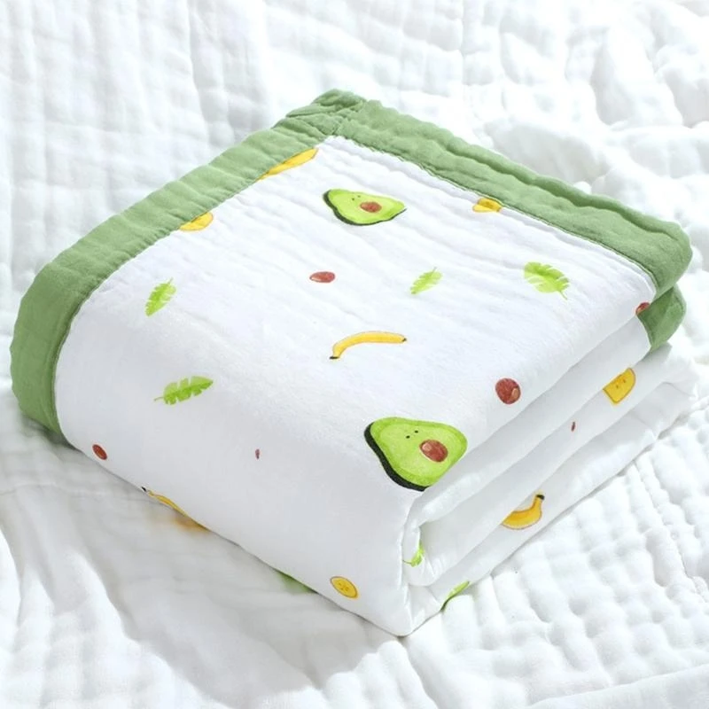 

J15U Cotton Printed Cartoon Wide Quilt Designed for Baby's Delicate Skin Used for Baby Swaddle Baby Blankets Large Bath