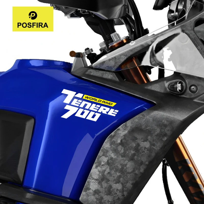 

POSFIRA Motorcycle Fairing Stickers Vinyl Decals for Yamaha Tenere 700 World Raid Tenere700 2022 2023 2024 Sticker Accessories