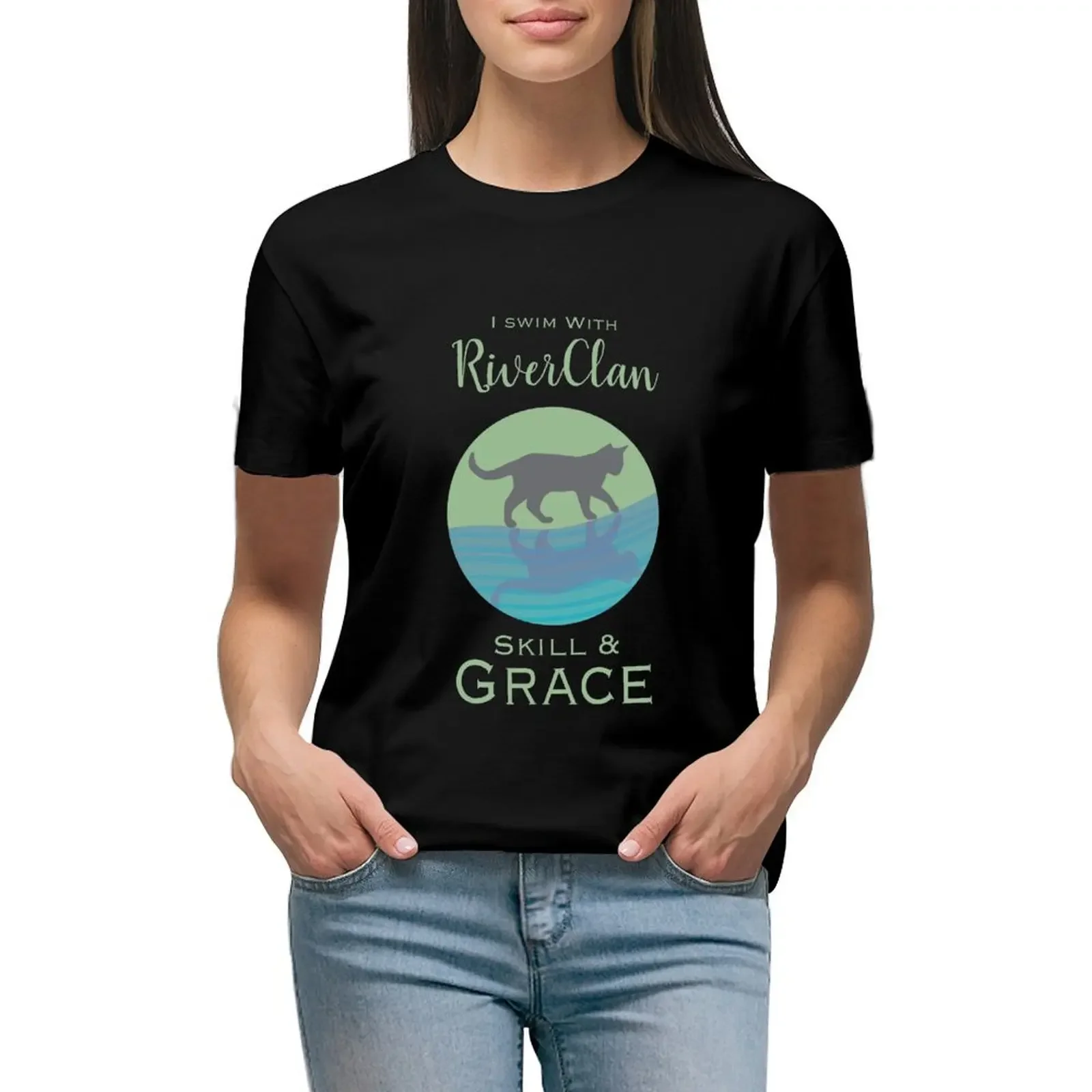 

RiverClan Pride T-Shirt animal prinfor Blouse female shirts graphic tees clothes for woman