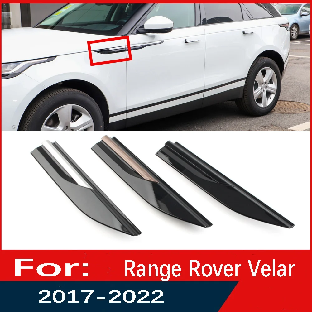 

2Pcs Car Left Right Front Right Side Fender Moulding Trim For Land Rover Range Rover Velar 2018 2019 2020 2021 2022