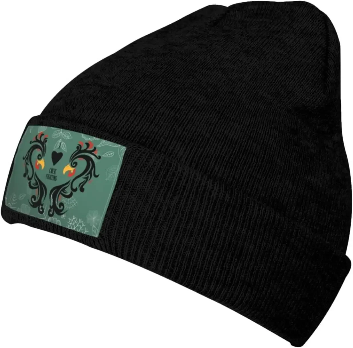 I Love Cock-Fighting Mens Winter Beanie Hat Skate Cap for Women Soft Stocking  Stretchy Warm Knit 