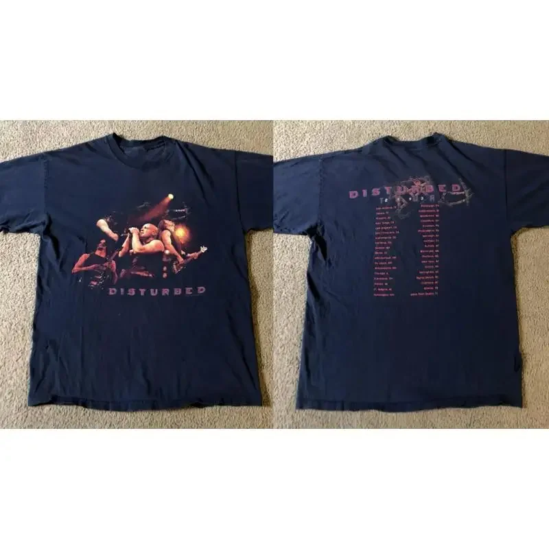 Disturbed Tour Distressed Music For Cotton T Shirt Uu617