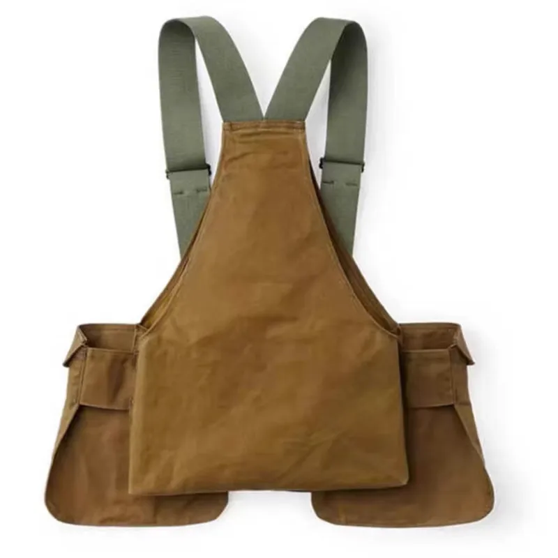 American Style Retro Multifunctional Vest Men Women Outdoor Fishing Camping Hiking Multi Pocket Top Solid Color Vest 2025 New