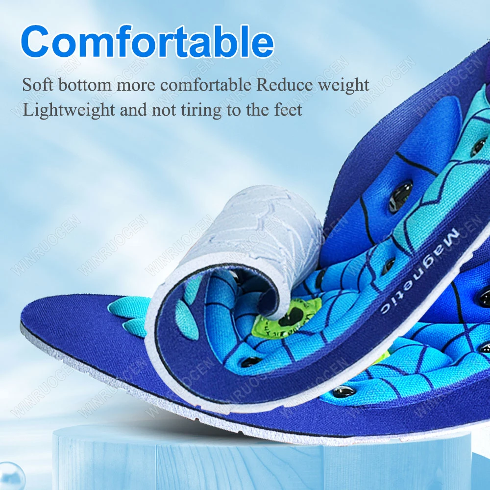 Therapy Sports Insoles Massage Medical Magnetic Foot Weight Loss Slimming Acupressure Insole Anti-fatigue Health Care Shoe Pads