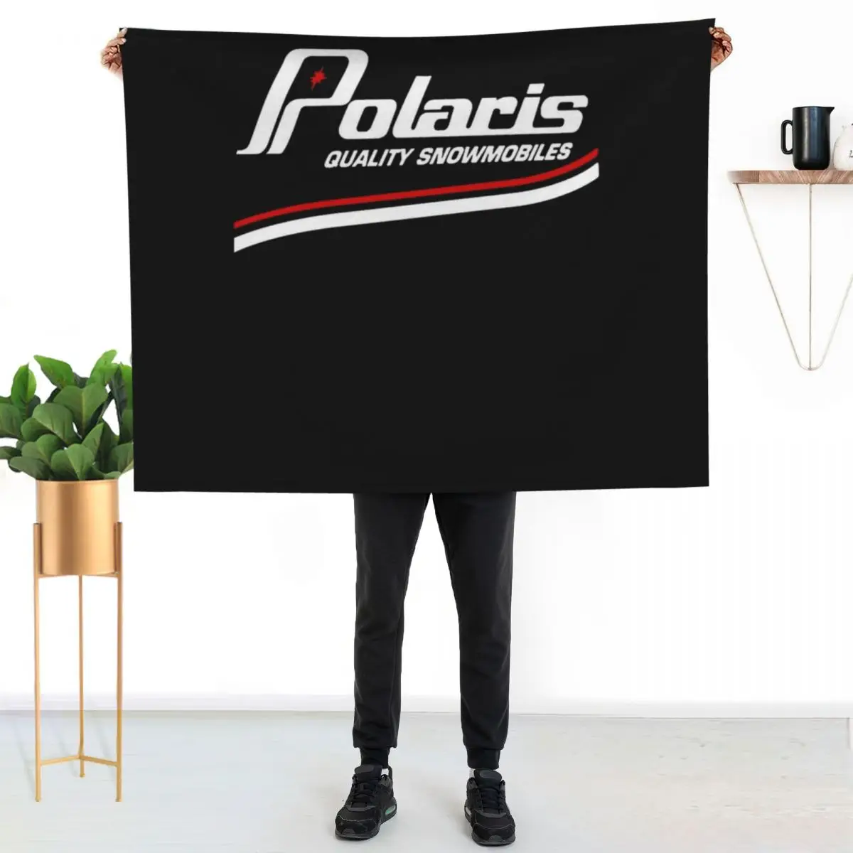 Vintage Polaris Snowmobiles Throw Blanket Weighted Multi-Purpose for sofa halloween Beach Blankets For Sofas Blankets