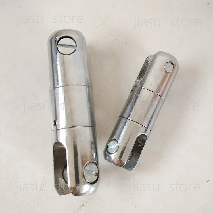 Universal Swivel Ring Bending‑Resistant Cable Connector Wire Rope Joint with Cable Pulling Mesh Sock Construction Hardware