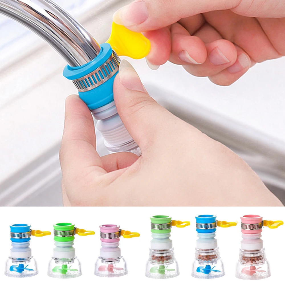New Universal 360 Degree Rotating Kitchen Faucet Aerator Faucet Extender Splash Water Filter Outlet Water Saving Sprayer Filter