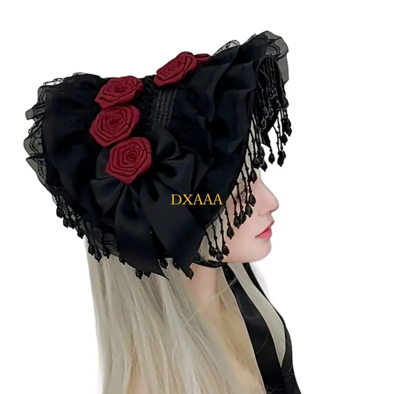 DXAA Elegant Costume Hat Headwear Gothic Accessory For Roleplay Event