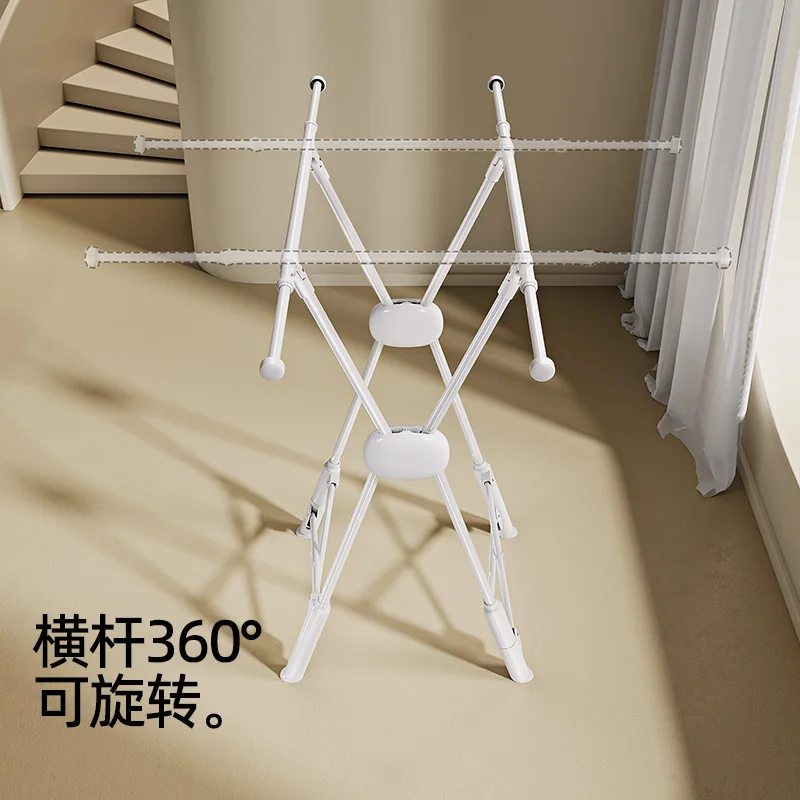 

Folding clothes drying rack floor-to-ceiling indoor household balcony does not occupy an area to dry the quilt artifact