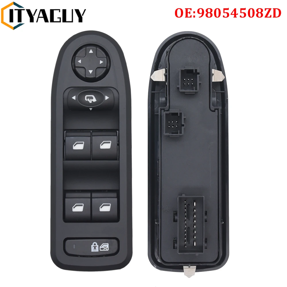 Dla Peugeot 308 508 2007-2013 Dla Citroen C5 Automatyczny przełącznik sterowania szybami Przycisk lusterka bocznego 98054508 ZD 96659465 ZD 98053439
