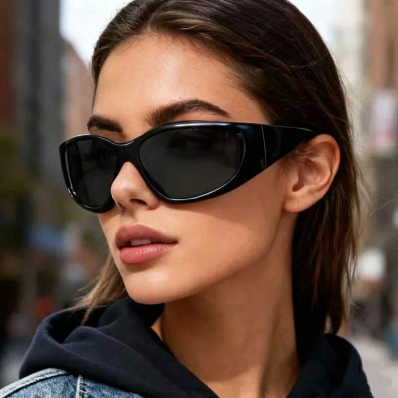 Nuevas Gafas de Sol Punk Y2K para Mujer y Hombre, Marca de Lujo, Diseño Moderno, Gafas de Sol Vintage Extra Grandes, Estilo Steampunk, Protección UV
