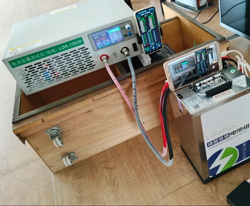 120V 50A High Current Battery Discharger, Lead-Acid/Lithium Battery Capacity Tester, Battery Aging Detector