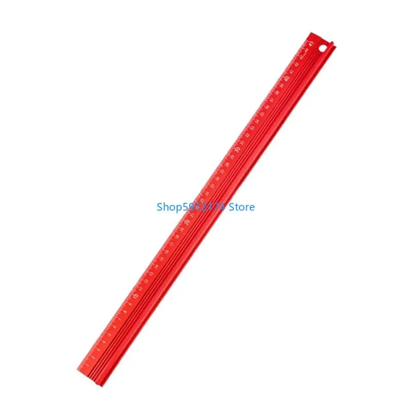 Y3NB Multipurpose Thickened Metal Ruler Not Slip for School Office & Workshop Use