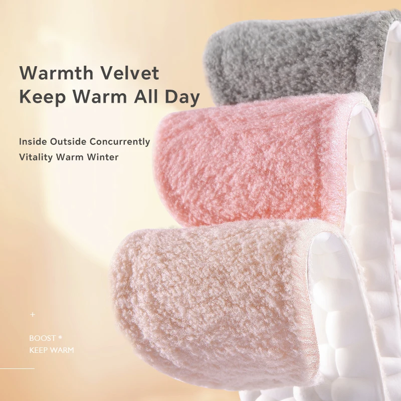 1 زوج لينة شتاء دافئ أفخم النعال النساء الرجال رشاقته منصات الأحذية الحرارية ذاتية ساخنة إدراج رياضية