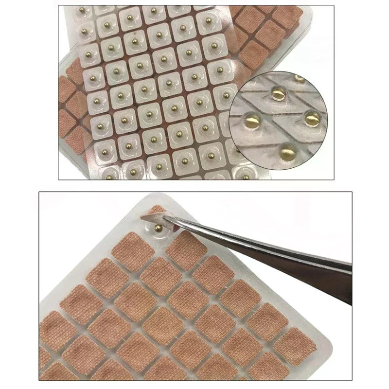 600pcs Ear Acupuncture Massage Therapy Magnetic Beads Patch Auricular Auriculotherapy Acupoint Ear Care Needle Sticker
