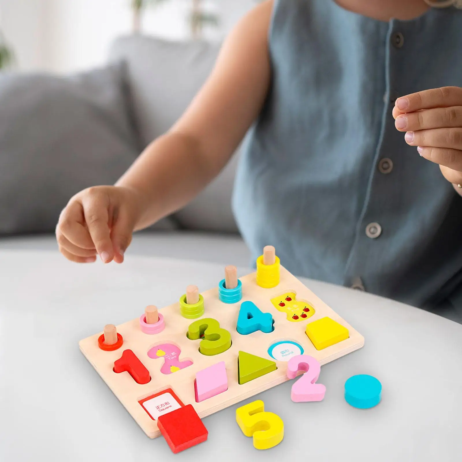 Tableau de correspondance des chiffres pour enfants, puzzle d'apprentissage pour enfants, éducation des zones