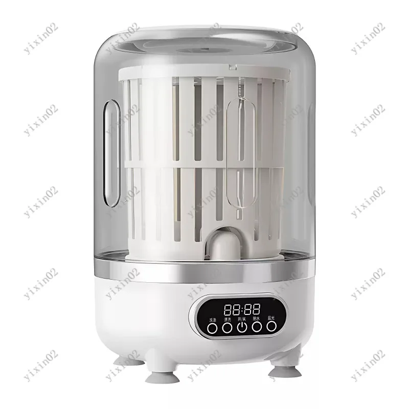 

Portable Mini Turbo Washer Compact Cleaning Device for Travel Underwear Socks Washing