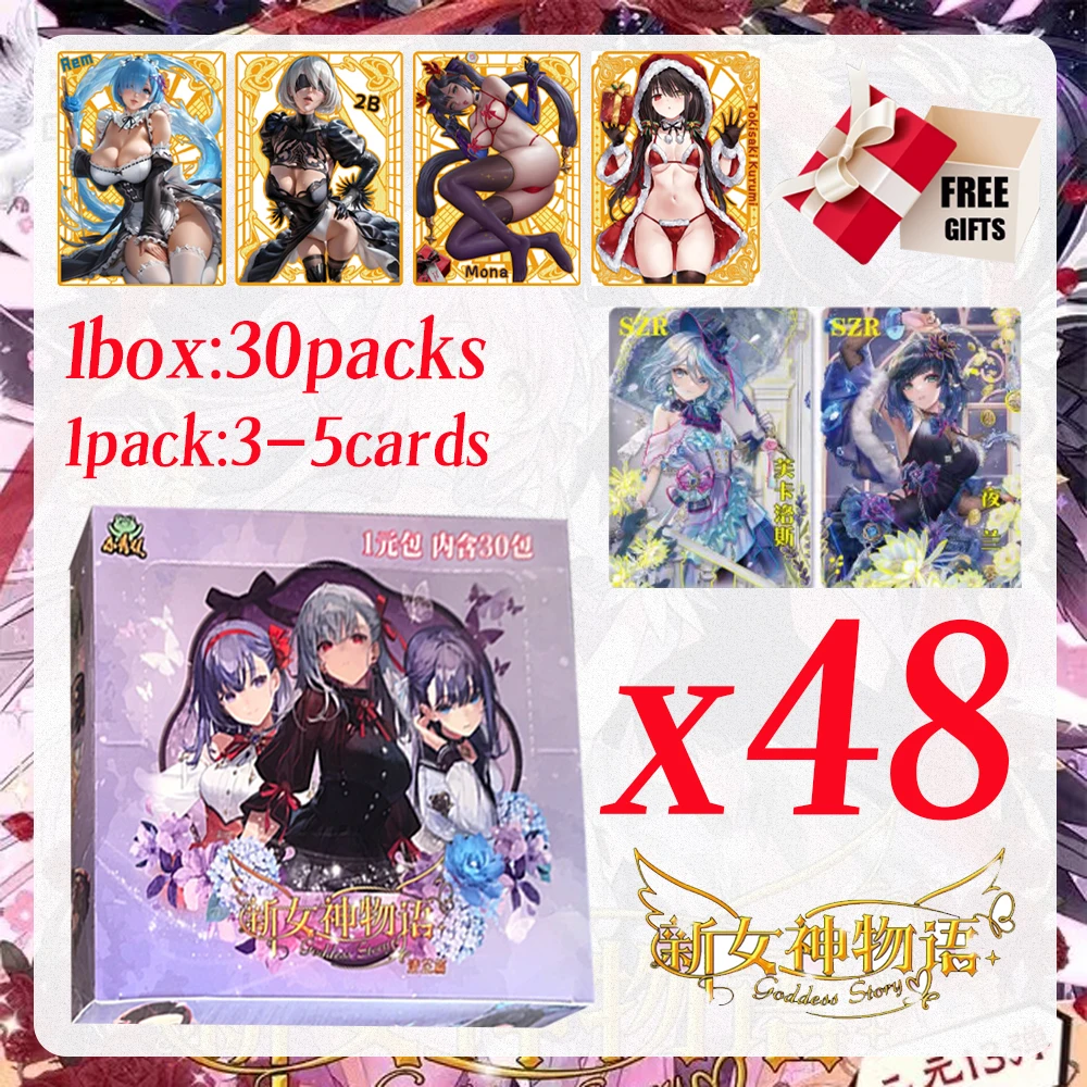 

New Goddess Story Collection Cards NS-1M13 2M13 Tcg Cute Goddess Swimsuit Bikini Feast Booster Box Doujin Toys And Hobbies Gift