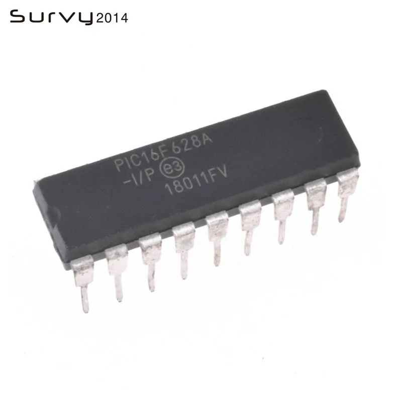 5 PCS PIC16F628A-I/P DIP-18 PIC16F628A PIC16F628 16F628 Flash-Based, 8-Bit CMOS Microcontrollers