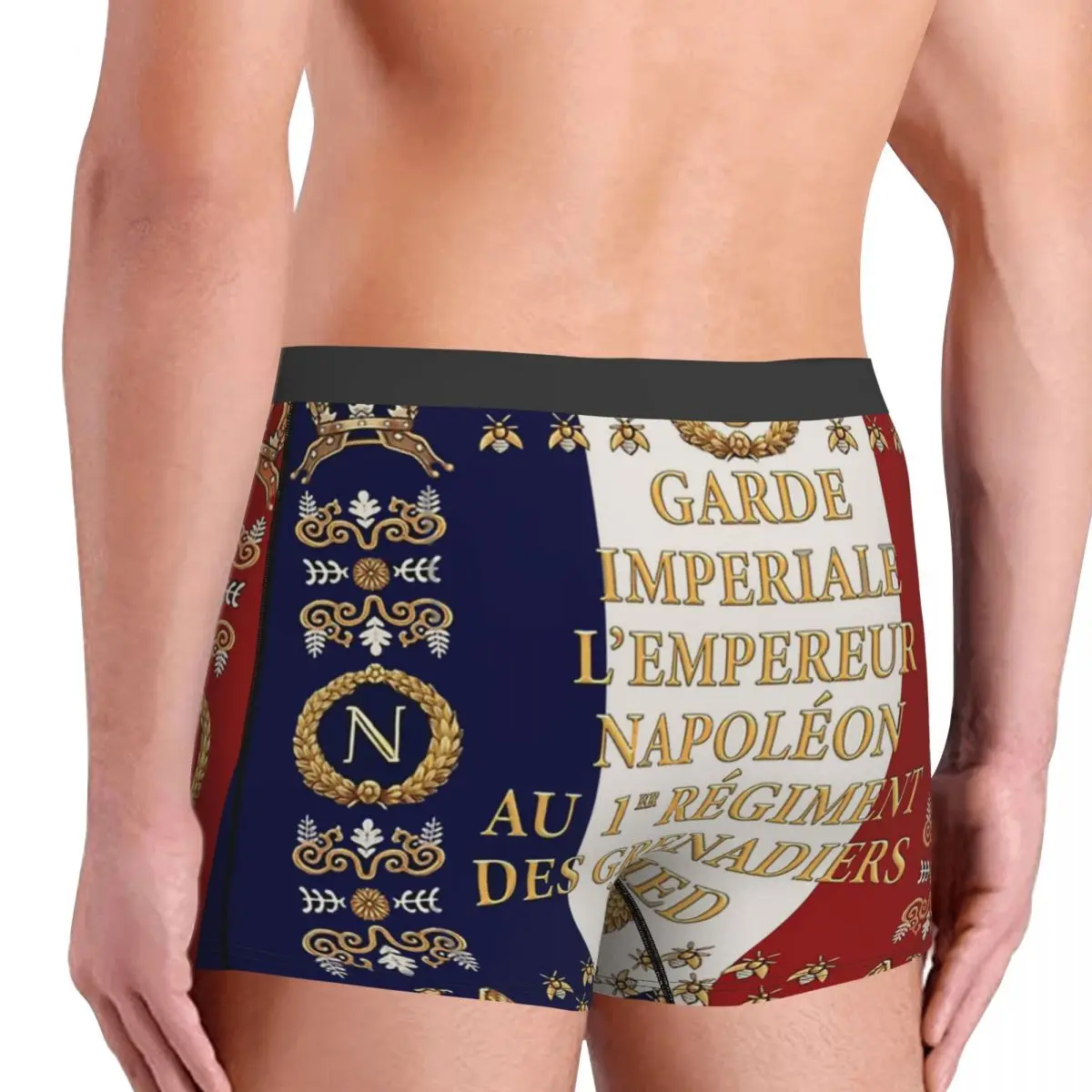 National Flag Napoleonic French 1er Garde Imperiale Underpants Breathbale Panties Man Underwear Sexy Shorts Boxer Briefs