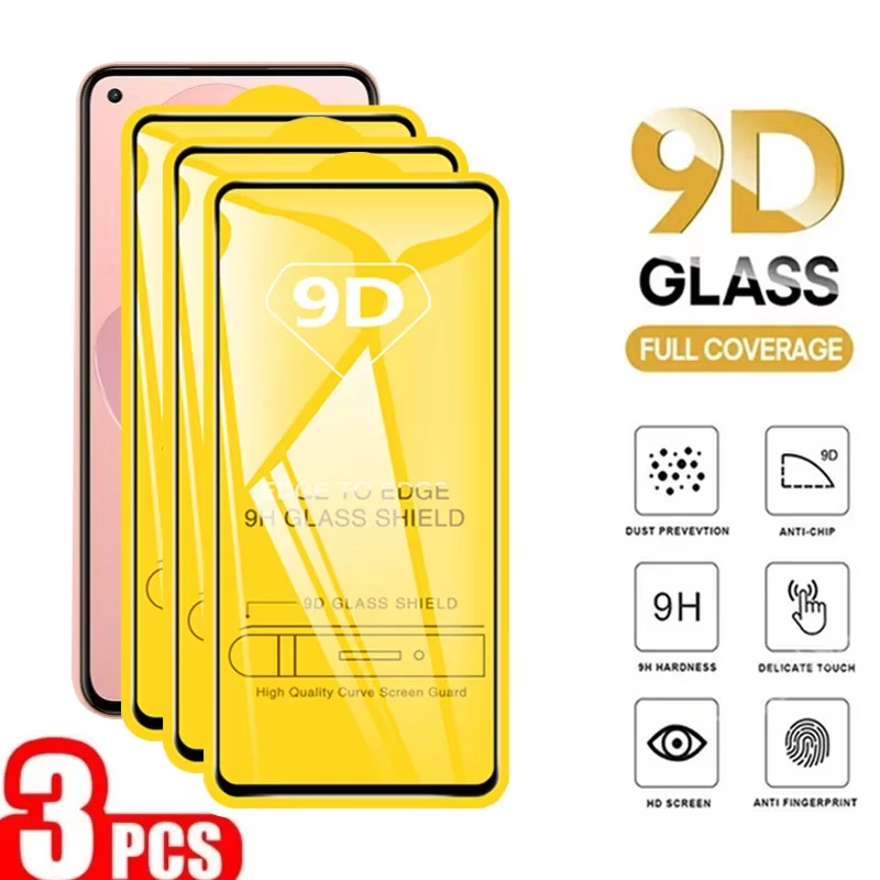 

1-3PCS 9D Full Tempered Glass For Infinix Note 30 X669 GT 10 Pro Hot 30 40 Pro 30i Smart 8 7 Screen Protector For Tecno Camon 19