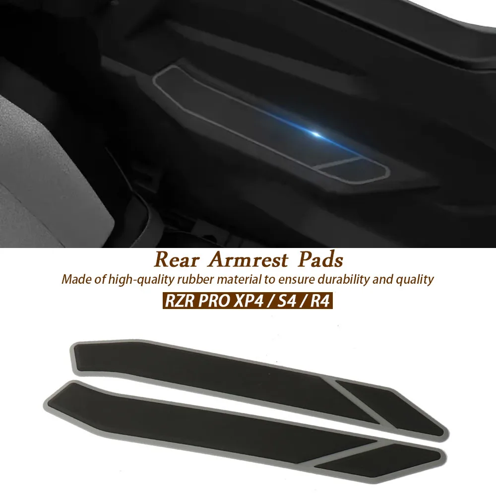 

New UTV Accessories Rear Doors Armrest Pads Left Right Kit Waterproof Black For Polaris RZR PRO XP4 S4 R4 2025