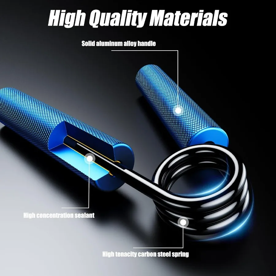 قبضة قوة المدرب 6 حزمة 50LB300LB مقوي قبضة اليد المعدنية لصالة الألعاب الرياضية في الهواء الطلق المنزل استخدام عدم الانزلاق الثقيلة الساعد ممارسة #3