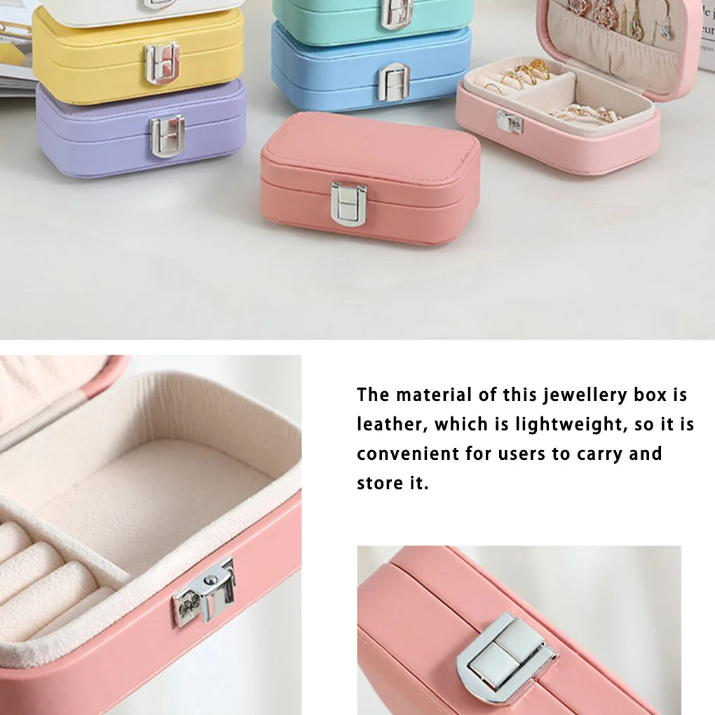 Чехол для ювелирных изделий, портативный держатель для сережек, украшение, ожерелье, бледное