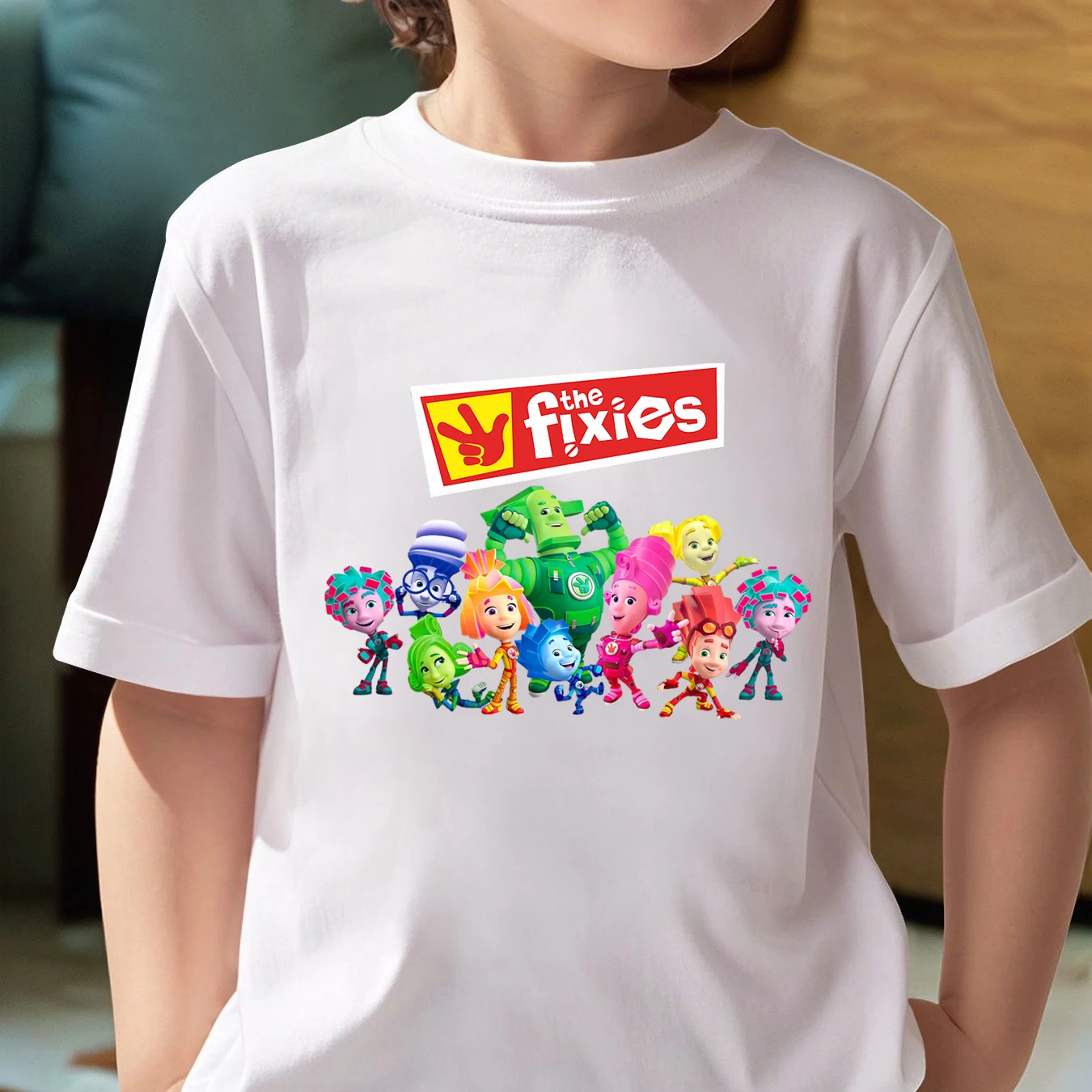 Cartoon The Fixies Graphic Kids Summer T-shirts for Boys Girls Tops Funny Print T Shirt Boys Short Sleeve Tees Children Clothing