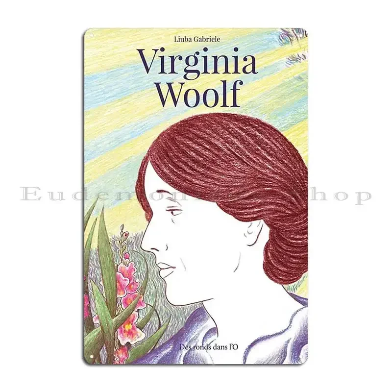 Virginia Woolf Camiseta Metal Plaque Poster Decoration Party Cinema Character Wall Decor Tin Sign Poster
