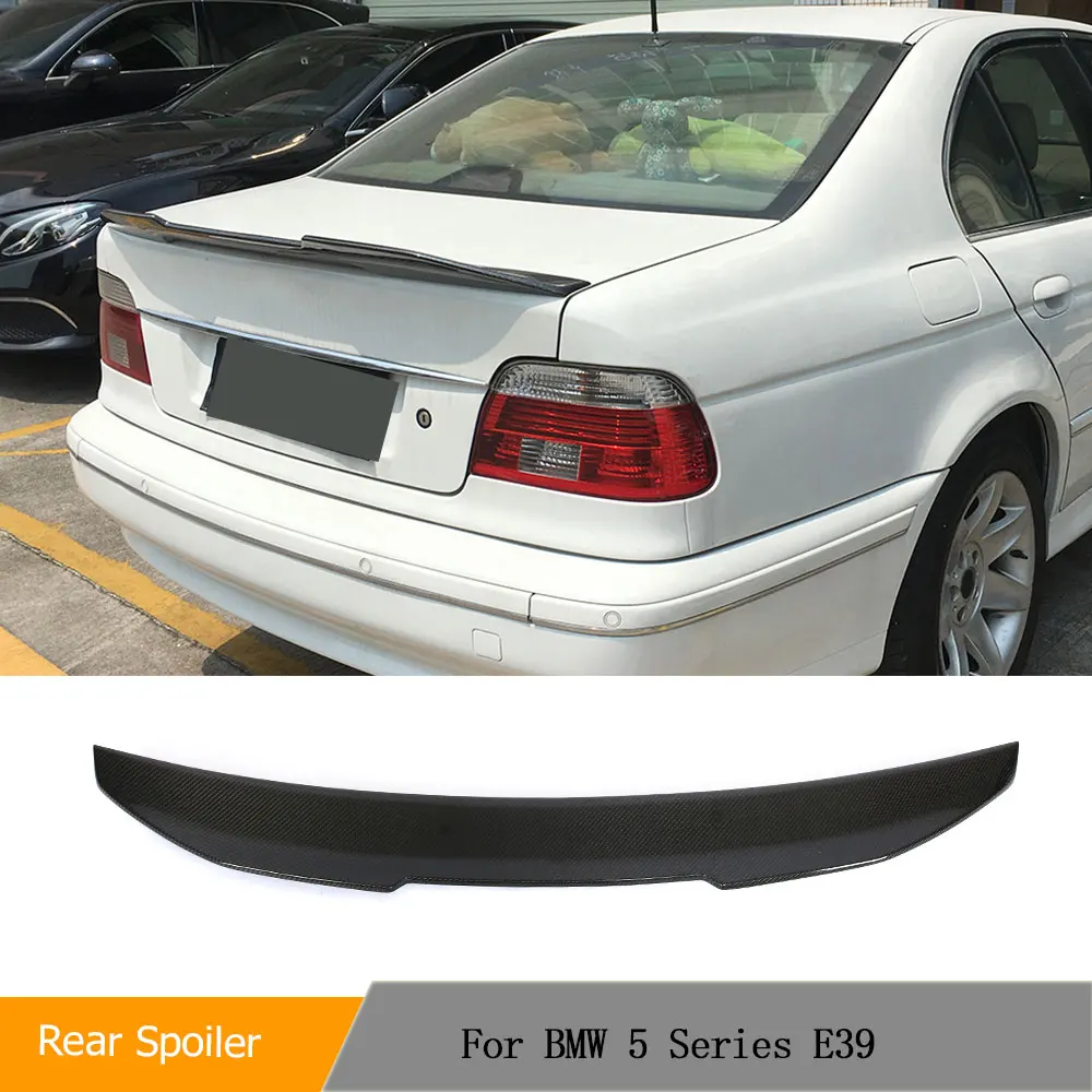 Rear Spoiler for BMW 5 Series E39 1996 - 2003 Carbon Fiber Rear Trunk Boot Lip Wing Lid