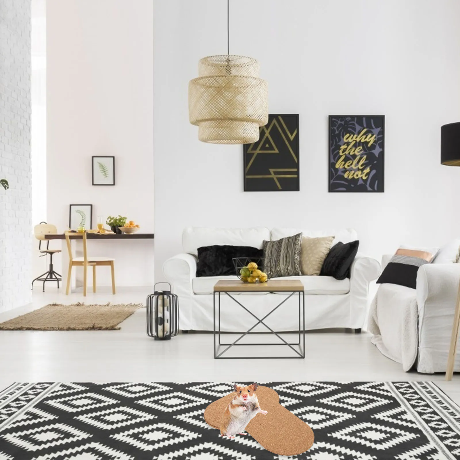 

Cork Mat for Hamster Wheel Pet Exercise Pad Non Slip Replacement Supplies Thickened Base Pad Suitable for Squirrel