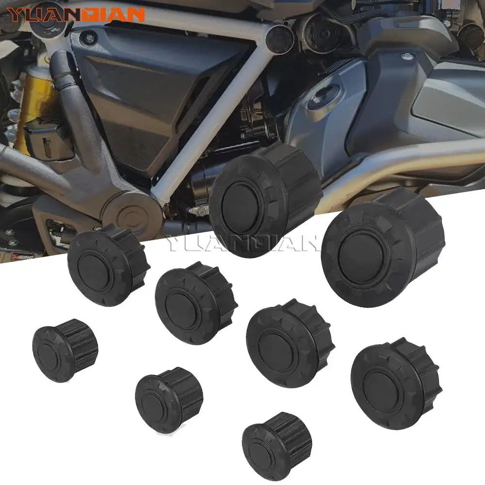 

For BMW R1250GS R1250 GS R 1250 GS 2019 2020 2021 Motorcycle Accessories Frame Hole Cover Caps Plug Decorative Frame Cap Set