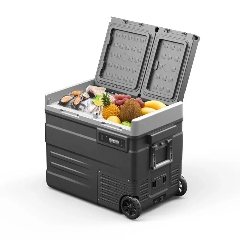 UD45 Double-Door Battery Powered USB Compressor Refrigerator Car Fridges Freezer For Camping RV Outdoor Hotel
