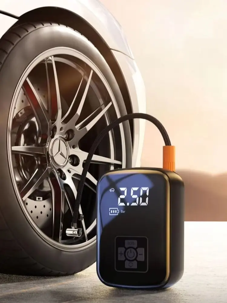 LEIBOO 150PSI Auto-Luftkompressor Intelligenter Reifenfüller Kabelloser Tragbarer Elektrischer Kompressor für Motorrad Fahrrad Bälle Multifunktionaler Auto-Reifenfüller