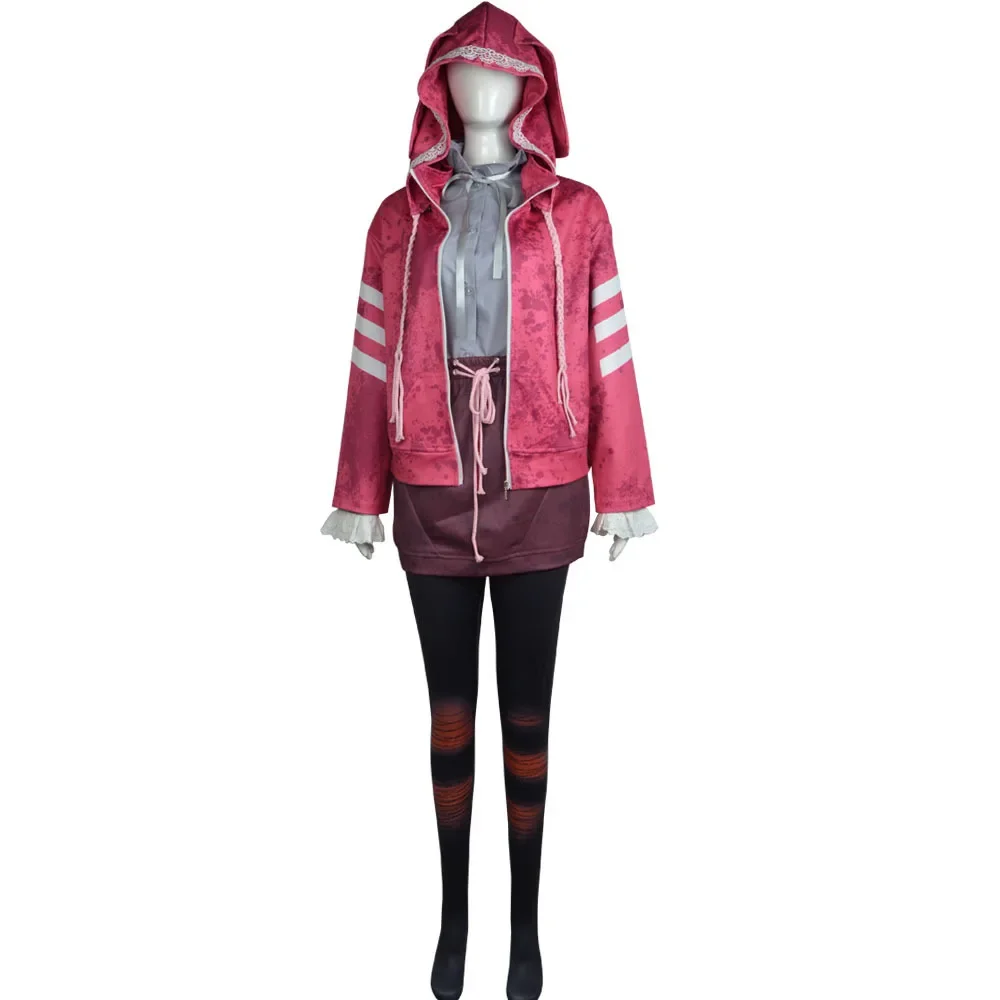 Feng Min Horror Game Cosplay Kostuum Hoodie Jas Top en Rok Set Halloween Maskerade Carnaval Feestoutfits voor dames