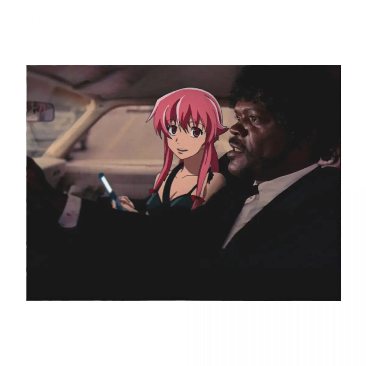 

Drivin with my yandere Throw Blanket funny gift for winter Weighted blankets and throws Blankets