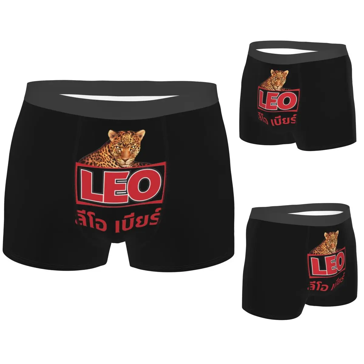 

Boxer Underpants Shorts Leo Beer Bangkok Panties Male Soft Underwear for Homme Man Boyfriend Gifts