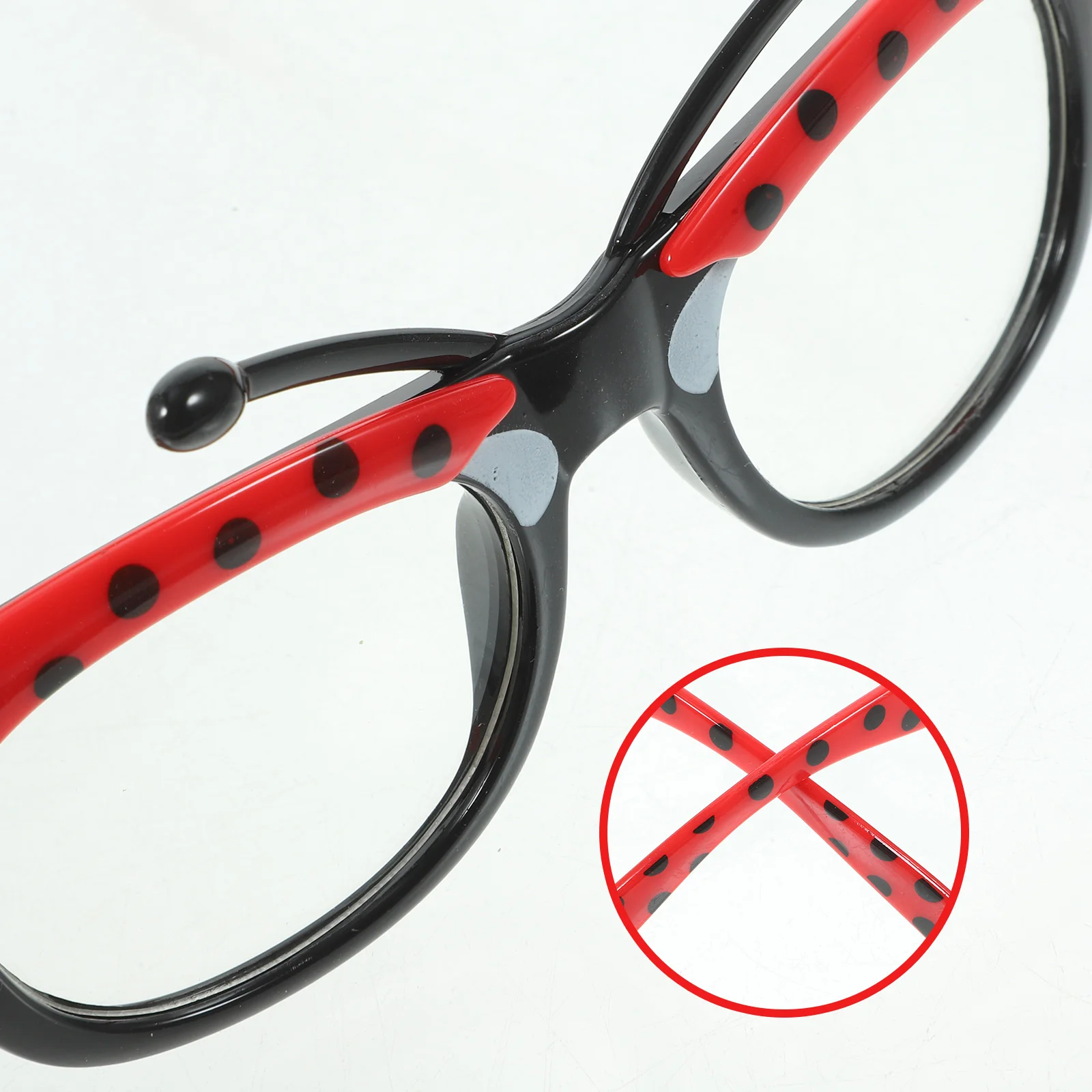 Party Supplies Ladybug Glasses Makeup Prom Eyeglasses for Birthday Child