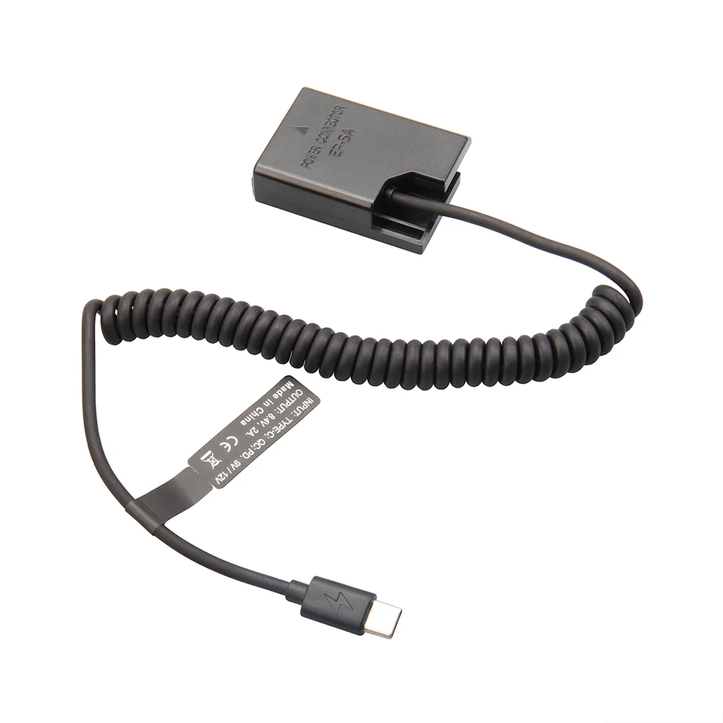 Typ-C PD Dummy-Akku-Kit für Fujifilm Canon Nikon Sony Panasonic, 9V Powerbank zu 7,4-8,4V für Akkuanzeige – Detail 17