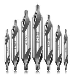 HSS Combined Center Drills 60 Degree Countersinks Angle Bit 1.0/1.5/2.0/ 2.5/3.0/4.0/5.0/6.0/8mm Metal Cross Triangle Drill Bit