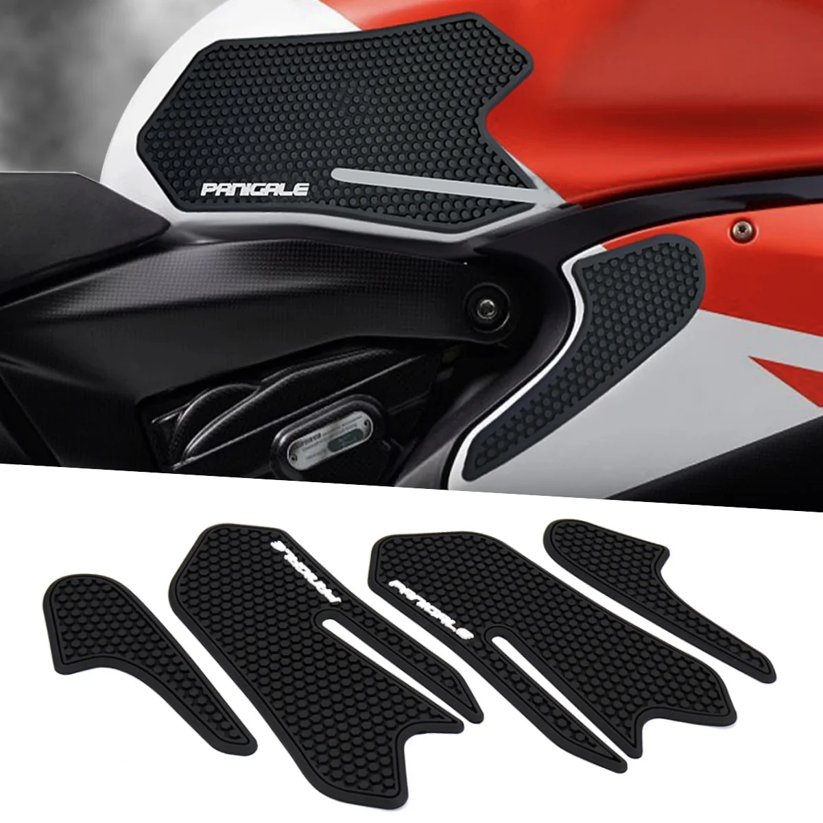 

Мотоциклетные резиновые наклейки на топливный бак, Нескользящие водонепроницаемые накладки на бензобак, комплект для DUCATI PANIGALE V2 899 959 1199 1299 2012 2013