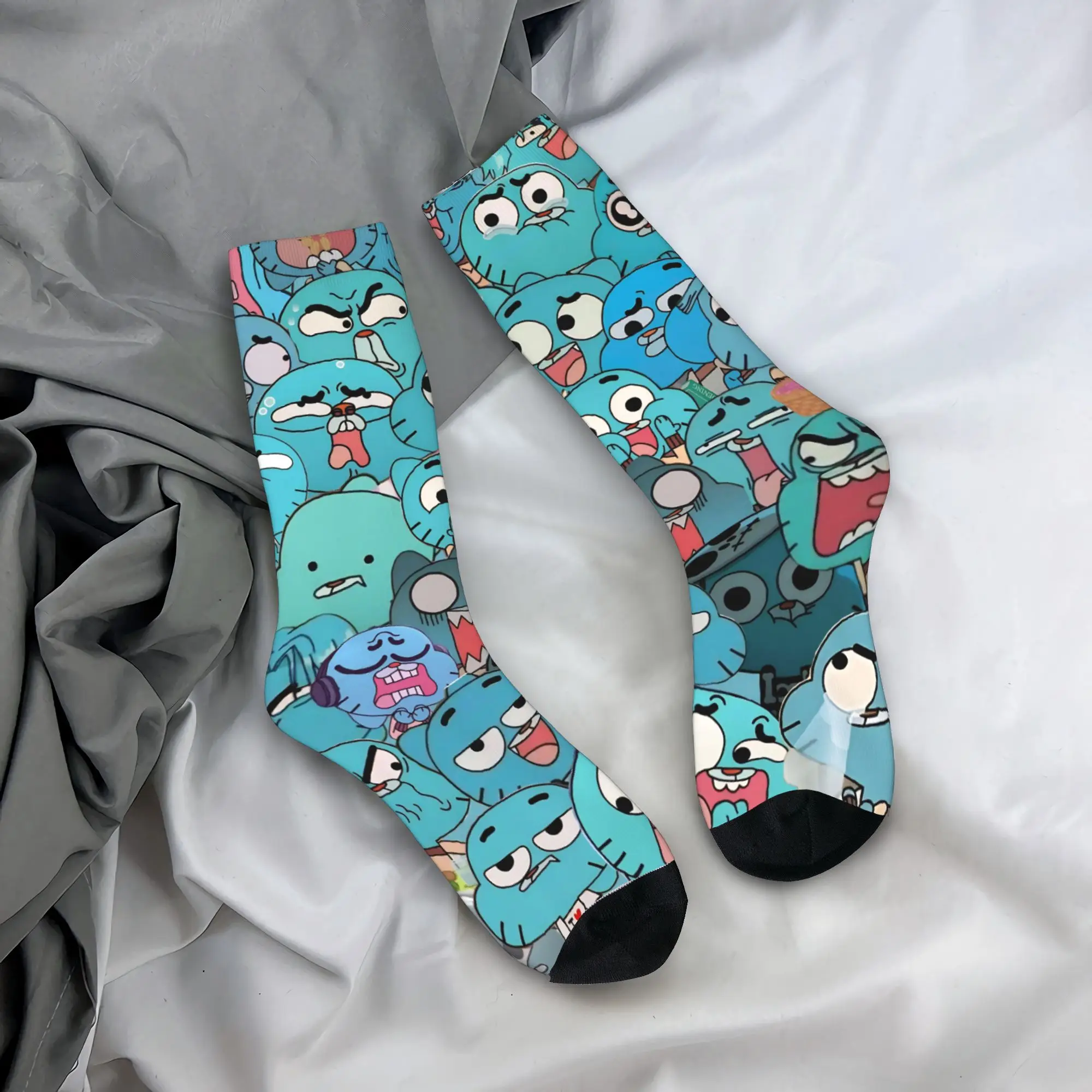 

Мужские носки Wonderfully Weird World of Gumball, чулки, нескользящие дышащие носки, зимние повседневные носки для скалолазания с графикой