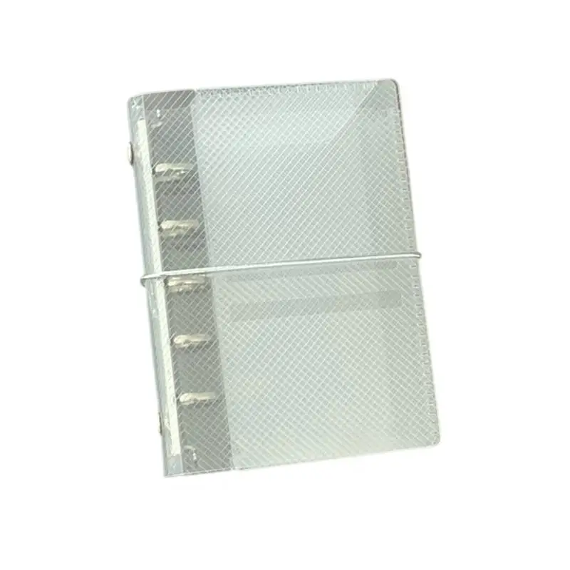 R53C Clear Notebook Cover Binders Folder Three Fold Binders Cover with Elastic Band